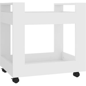 Vidaxl - Desk Trolley White 60x45x60 cm Engineered Wood White