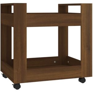 Vidaxl - Desk Trolley Brown Oak 60x45x60 cm Engineered Wood Brown