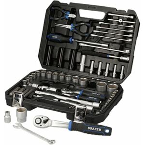 HI-TORQ&174 Metric Socket Set, 1/4 & 1/2 Sq. Dr. (83 Piece) (21444) - Draper