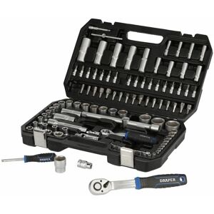 HI-TORQ&174 Metric Socket Set, 1/4 & 1/2 Sq. Dr. (108 Piece) (21536) - Draper