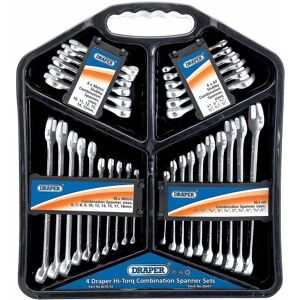 Four Hi-Torq&174 Combination Spanner Sets (32 Piece) (26697) - Draper