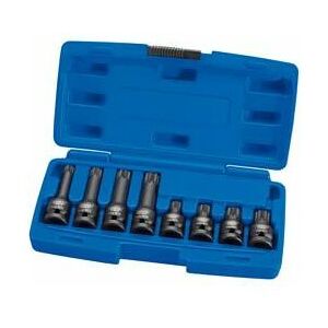 Draper - 1/2 Sq. Dr. Tamper Proof Impact Spline Set (8 Piece)