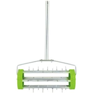 BERKFIELD HOME Draper Tools Rolling Lawn Aerator Spiked Drum 450 mm Green