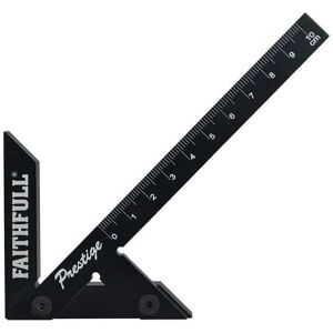 Prestige Centre Finder Gauge Black Aluminium 100mm FAICSQ10CNC - Faithfull