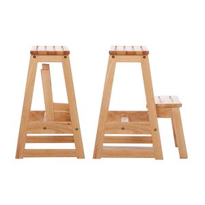 A PLACE FOR EVERYTHING Folding Wooden Step-Stool