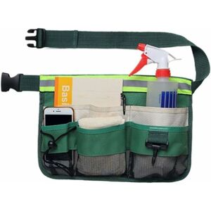 Héloise - Garden Tool Pockets with Reflective Strip, Adjustable Garden Hanging Waist Bag for Pliers, Wrench, Cleaning Tools Storage Bag