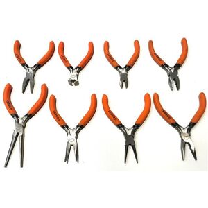 GOBEST mini pliers set 8 pcs 125 mm long for electronics, garage craft GB-0039