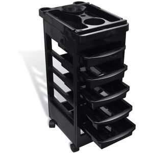 Berkfield Home - Hair Salon Plastic Trolley with Wheels