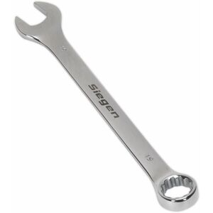 LOOPS Hardened Steel Combination Spanner - 19mm - Polished Chrome Vanadium Wrench