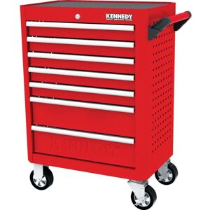 Kennedy - RED-28 7 Drawer Roller Cabinet - Red