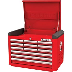 Kennedy - RED-28 12 Drawer Top Chest - Red