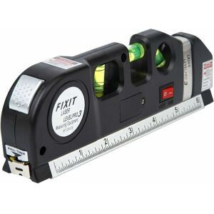 DENUOTOP Laser Levels, Multi-Purpose Measuring Tool, Spirit Level, Laser Level, Tape Measure, Horizontal Ruler, and Vertical Metric Self-Leveling Flip-Up