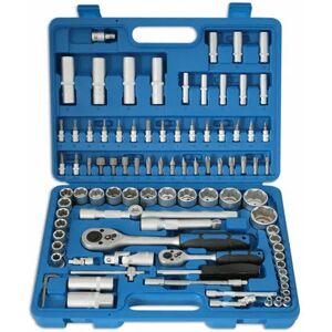 Metric Socket And Bit Set 1/4D 1/2D 94pc Plus Accessories 3671 - Laser Tools