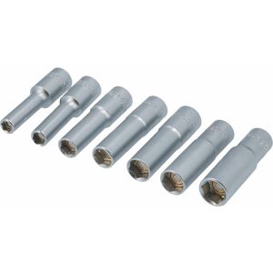 Laser Tools - Metric Magnetic Deep Socket Set 3/8D Single Hex 7pc 7783