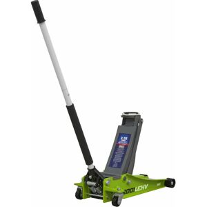 LOOPS Low Entry Trolley Jack - 2250kg - Twin Piston - 495mm Max Height - Green