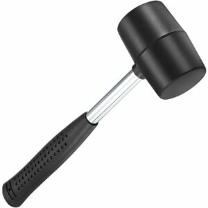 Alwaysh - Rubber mallet 300 g Black Very resistant for diy, handmade,