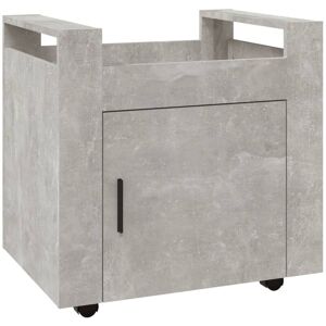 Berkfield Home - Mayfair Desk Trolley Concrete Grey 60x45x60 cm Engineered Wood