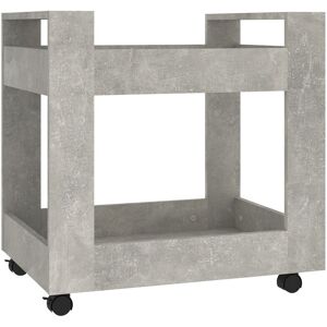 Berkfield Home - Mayfair Desk Trolley Concrete Grey 60x45x60 cm Engineered Wood