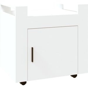 Berkfield Home - Mayfair Desk Trolley White 60x45x60 cm Engineered Wood