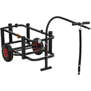 Berkfield Home - Mayfair Fishing Trolley Black Steel