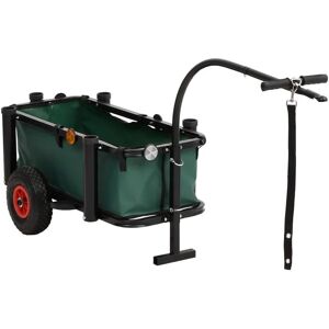 Berkfield Home - Mayfair Fishing Trolley with Bag Black Steel