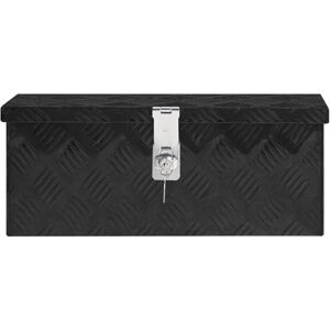 Berkfield Home - Mayfair Storage Box Black 50x20.5x15 cm Aluminium