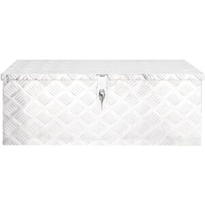 BERKFIELD HOME Mayfair Storage Box Silver 80x39x30 cm Aluminium