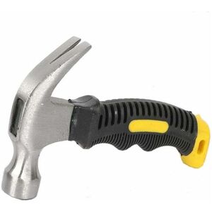 LANGRAY Mini Hammer - Stainless Steel Safety Hammer, Short Split Pin Hammer, Anti-Shock Handle, Multifunction Carbon Steel Carpenter's Hammer