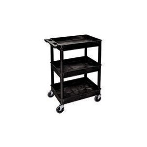 Unbranded - Mpps 3 Shelf Uprights Trolley Black