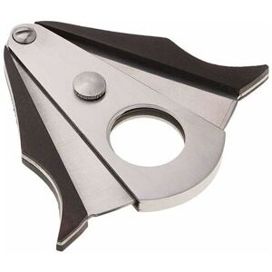 ORCHIDÉE Orchid-Wooden Cigar Cutter Double Blades Stainless Steel Cigar Scissors v Shape - Silver