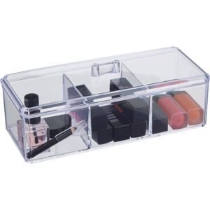Premier Housewares - 3 Compartment Cosmetics Organiser With Lid