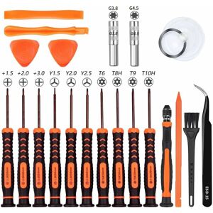 DENUOTOP Professional Screwdriver Tools Set Kit for Nintendo Switch, 21in1 Game Repair Kit with Triwing for Nintendo Switch Controller Lite JoyCon 3DS DS NDS