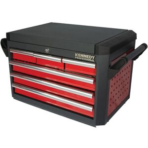 Kennedy - Pro RED-28 6 Drawer Professional Top Chest - Red/Black