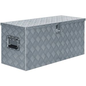 Berkfield Home - Royalton Aluminium Box 90.5x35x40 cm Silver