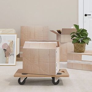 Berkfield Home - Royalton Dolly Trolleys 6 pcs Rectangular Engineered Wood