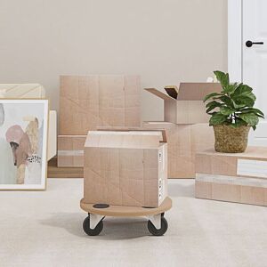 Berkfield Home - Royalton Dolly Trolleys 6 pcs Round Engineered Wood