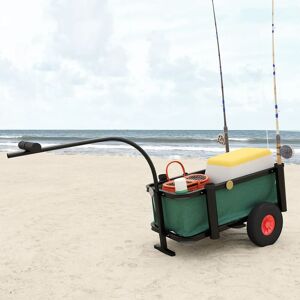 Berkfield Home - Royalton Fishing Trolley with Bag Black Steel