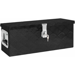 Berkfield Home - Royalton Storage Box Black 60x23.5x23 cm Aluminium