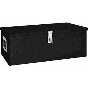Berkfield Home - Royalton Storage Box Black 80x39x30 cm Aluminium