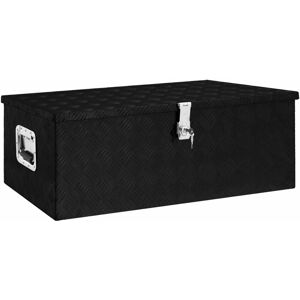 Berkfield Home - Royalton Storage Box Black 90x47x33.5 cm Aluminium