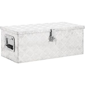 Berkfield Home - Royalton Storage Box Silver 70x31x27 cm Aluminium
