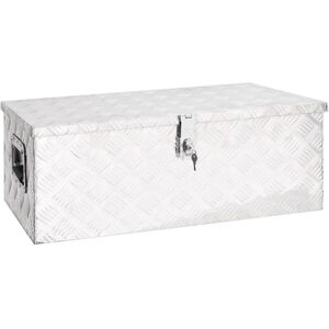 Berkfield Home - Royalton Storage Box Silver 80x39x30 cm Aluminium