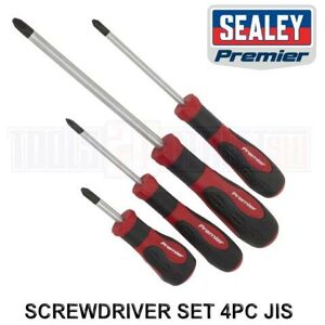 4 Piece Japanese Industry Standard Screwdriver Set jis AK4314 - Sealey Premier