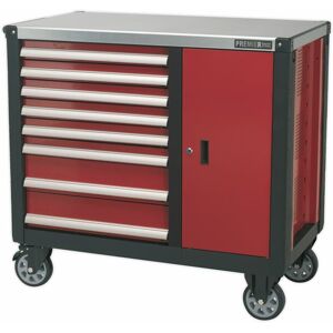 Mobile Workstation 8 Drawer with Ball-Bearing Slides AP2418 - Sealey