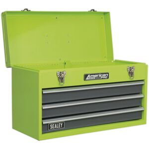 Sealey - Tool Chest 3 Drawer Portable with Ball-Bearing Slides - Green/Grey AP9243BBHV