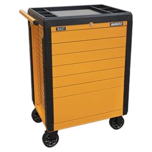Sealey - Rollcab 7 Drawer Push-To-Open - Orange APPD7O