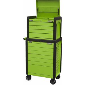 Appdstackg Topchest & Rollcab Combination 11 Drawer Push-To-Open - Green - Sealey