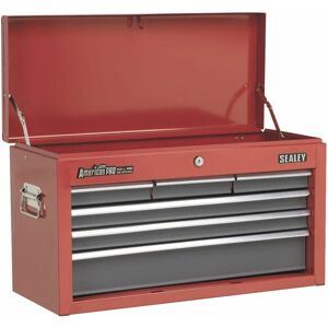 Sealey - Topchest 6 Drawer with Ball-Bearing Slides - Red/Grey AP2201BB