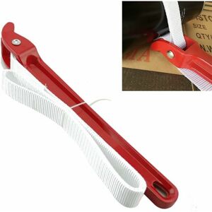 HOOPZI Standard Strap Wrench 12 '' Universal Oil Filter Strap 82cm Oil Wrench Removal Tool 30cm Handle 82 30cm Red