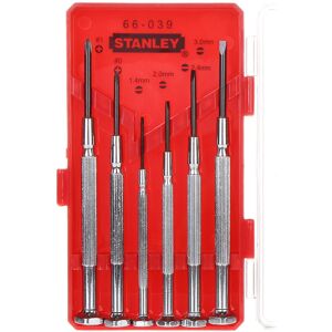 Stanley 1-66-039 6 Piece Precision Instrument Screwdriver Set - STA166039